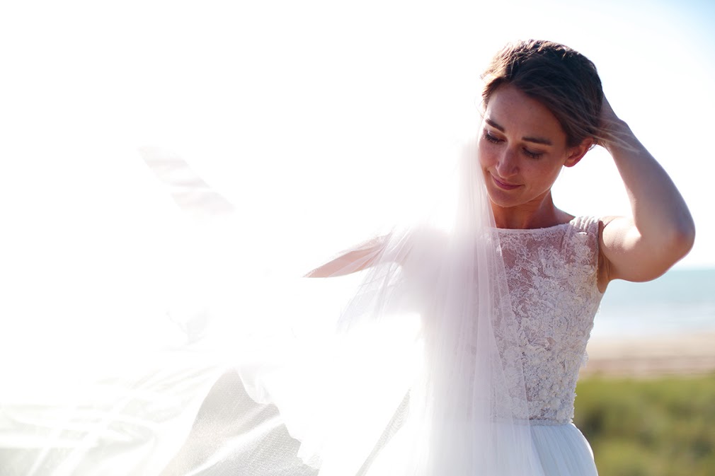 Robe de mariée réalisée à l'Atelier