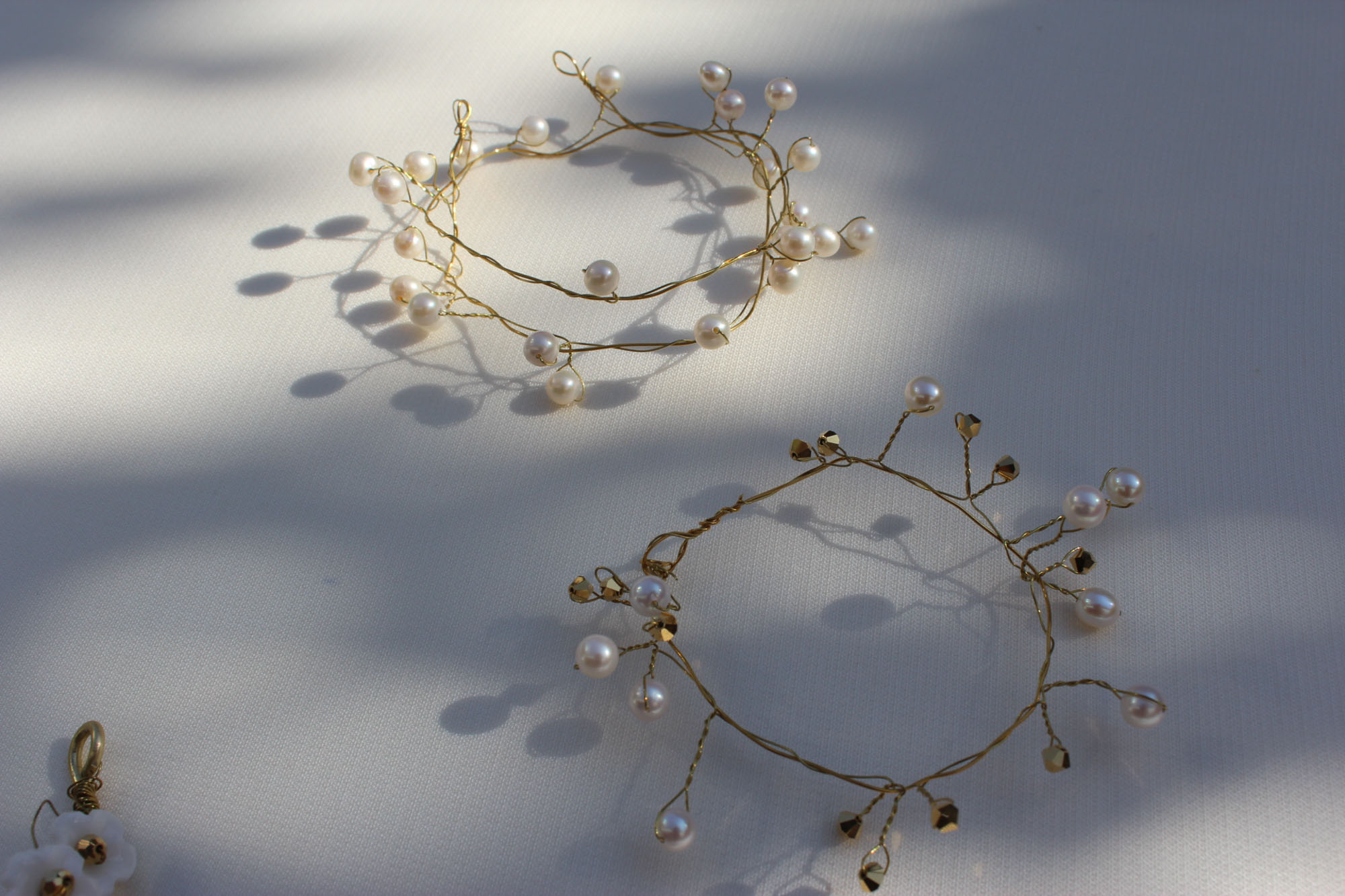 Bijoux de cheveux pour mariées en perles de culture